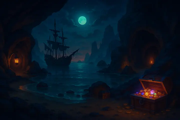 Mystical Pirate Cove theme artwork